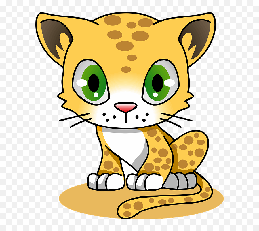 Free Photo T - Shirts Feline Cartoon Cat Character Leopard L Draw A Jaguar Cute Emoji,Cartoon Cats Different Emotions