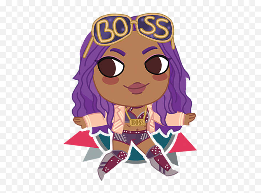 Wwe Nxt Womene Wrestling Acrylic Phone - Fictional Character Emoji,Sasha Banks Vs Bayley Vs Charlotte Vs Becky Lynch Nxt Emojis