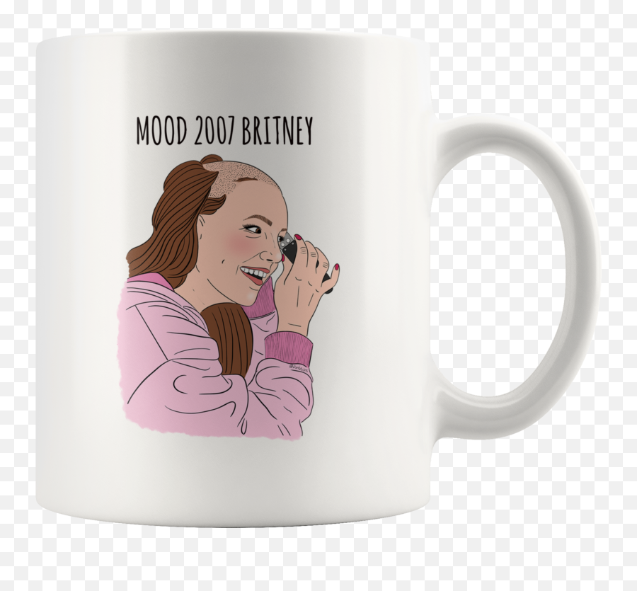 Mood 2007 Britney Mug - Magic Mug Emoji,90 Day Fiance Darcey Crying Emoticon