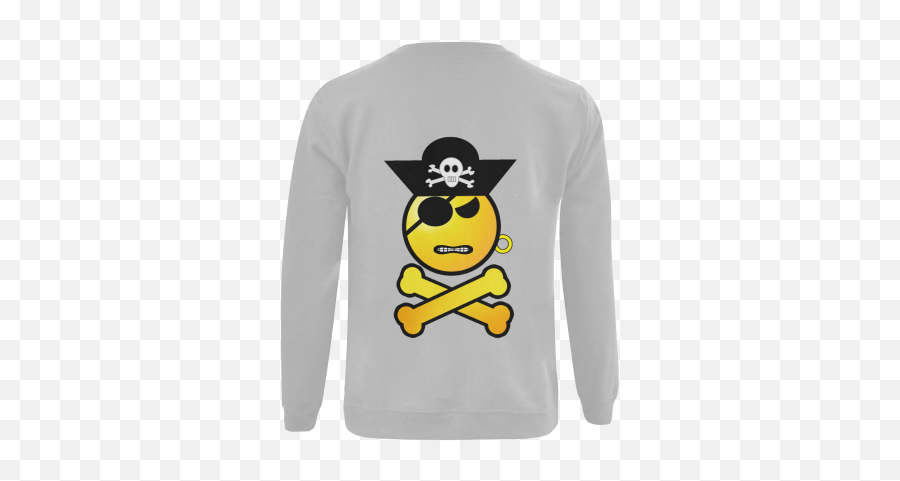 Pirate Emoticon - Frowning Emoji Gildan Crewneck Sweatshirt,Chart For Emoticon