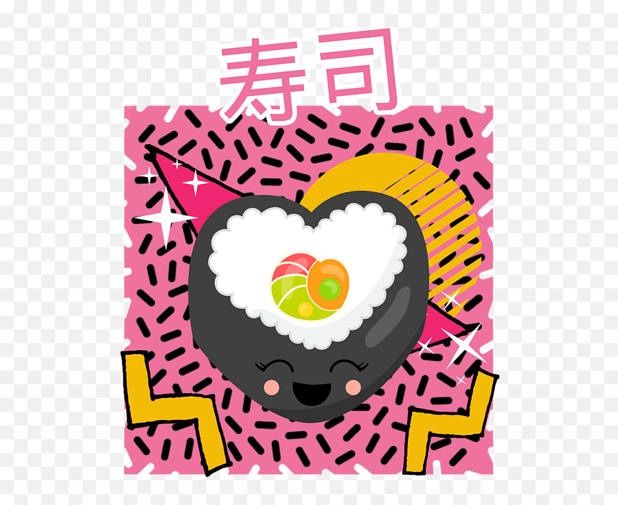 The 90s Japanese Kawaii Sushi Puzzle For Sale By Honey Shop Art Emoji,Emoticon Japanese Pillows