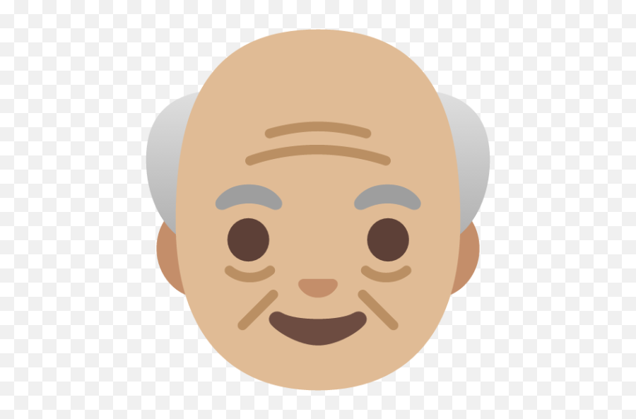 Old Man Medium - Light Skin Tone Emoji Download For Free,Group Of Emoji Face