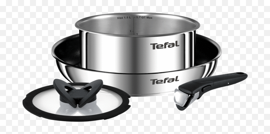 Tefal Ingenio Emotion Stainless Steel Induction 4 - Piece Mixed Set Tefal Ingenio Emoji,Mixed Emotion