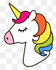 Foods Clipart Unicorn Foods Unicorn - Easy Simple Unicorn Drawing Emoji,How To Draw A Unicorn Emoji