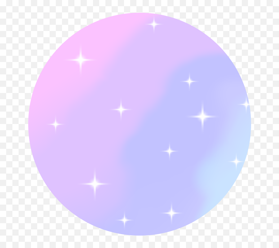 Transparent Stars Circle Png - Kawaii Pastel Galaxy Emoji,Star Dizzy Emoji