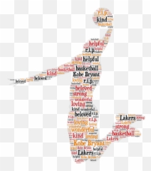 R - Word Art For Kobe Emoji,Kobe Bryant Emoji