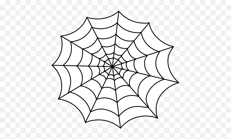 Black And White Spider Web Clip Art - Spider Web Printable Free Emoji,Spider Web Emoji