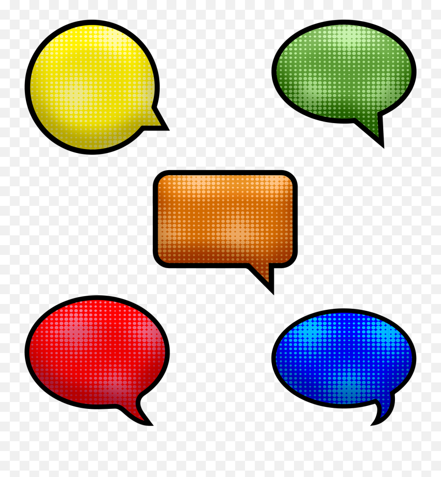 Speech Bubble Comic Bubbles - Free Image On Pixabay Dot Emoji,Chat Bubble Emoji