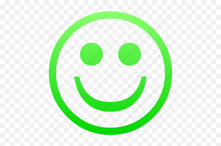 Iconsetc Simple Ios Neon Green Gradient Classica Smiley - Happy Emoji,Green Emoticons