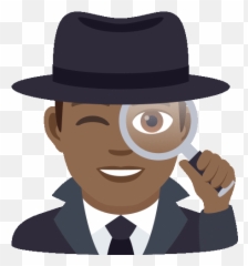 Man Detective Joypixels Gif - Joypixels Emoji,Headscratch Emoji