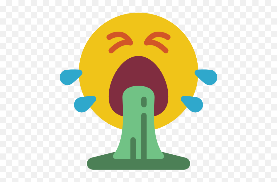 Vómito - Iconos Gratis De Emoticonos Happy Emoji,Emoticon Vomito Whatsapp