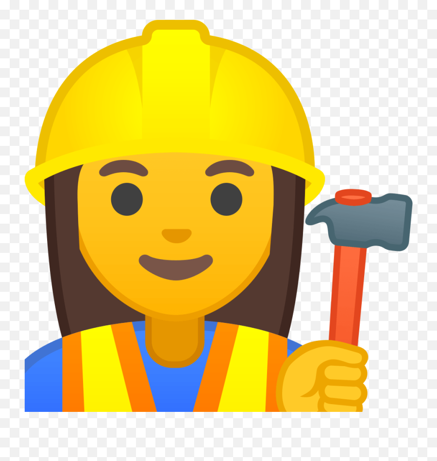 Woman Construction Worker Icon Noto Emoji People Profession - Woman Construction Worker Emoji,Female Emoji