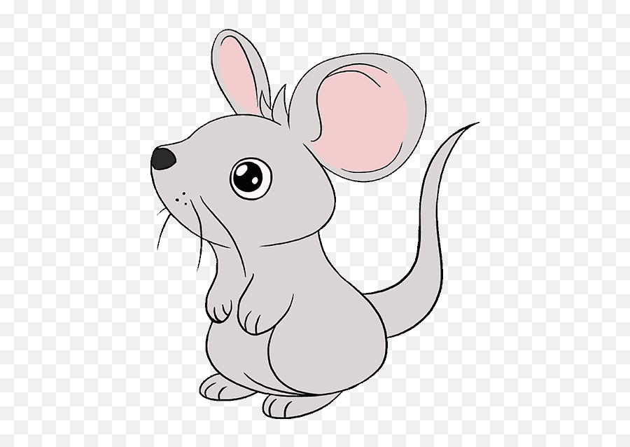 To Draw A Mouse - Mouse Cute Rat Drawing Easy Emoji,20 Different Emotions Pdf Drawing