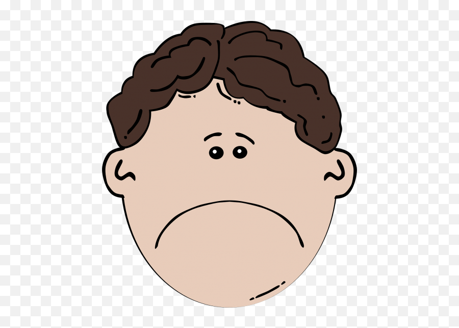 Grief Sadness Death Thoughtful Alone - Sad Boy Face Cartoon Png Emoji,Thoughtful Sorrow Emotion