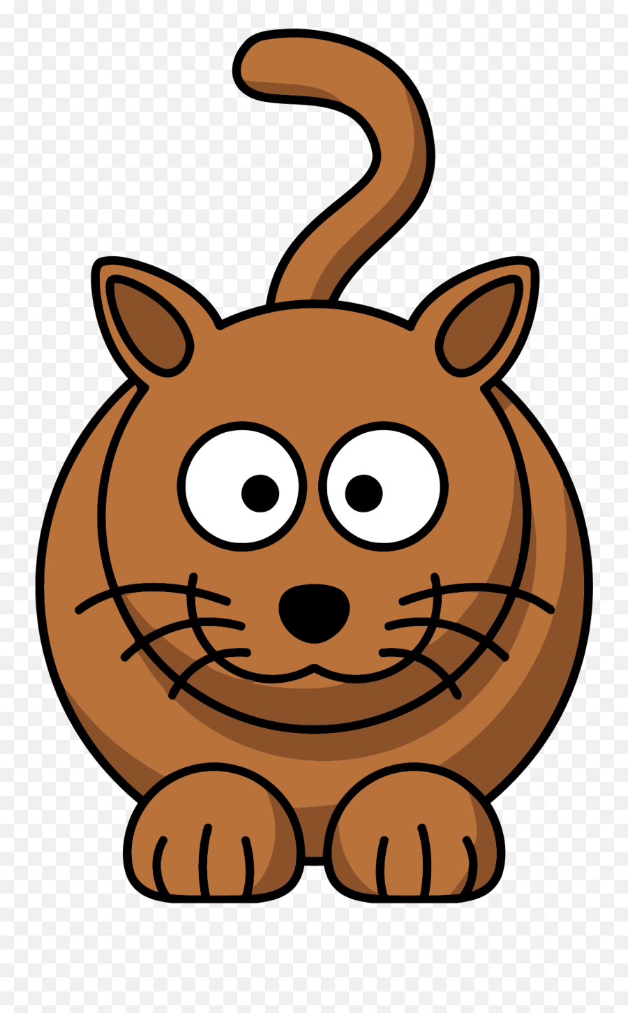Brown Cat Clipart Png - Clipart Cat Cartoon Emoji,Pusheen Scooter Emoji
