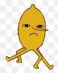Lemongrab Lemon Crabwalk Sticker - Happy Emoji,Plug Walk Emojis