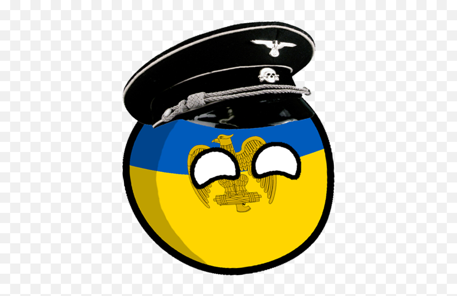 Countryballs - Ukraine Countryball Emoji,Cap Padge Emoticon