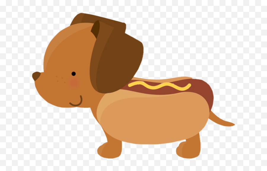 Hot Dog Cute Hotdog Brown Sticker By Aubrey - Dog And Hot Dog Clipart Emoji,Cute Hotdog Emojis