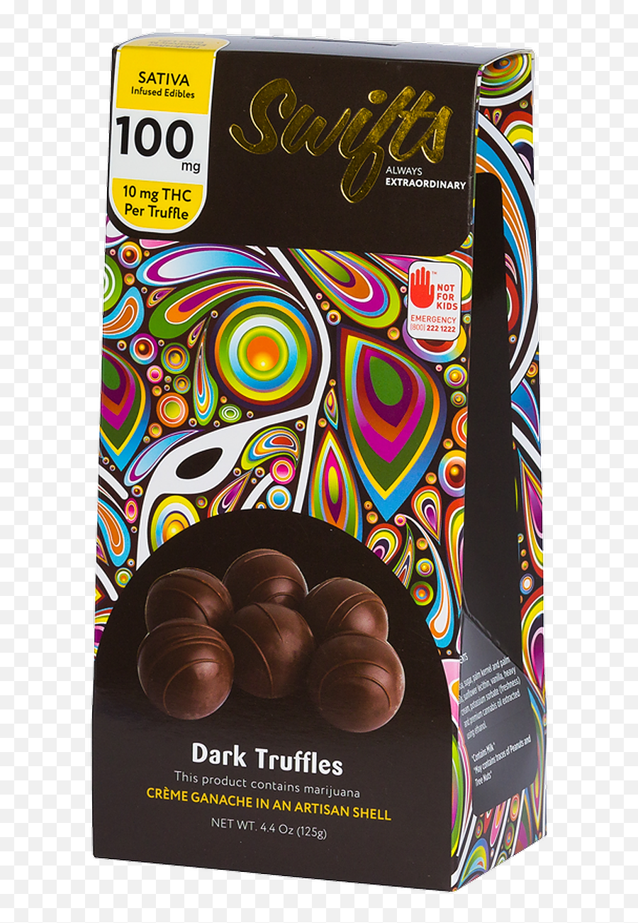 Swifts Edibles By Green Labs Always Extraordinary Leafly - Swifts Dark Chocolate Truffles Emoji,Emoticon Marihuana