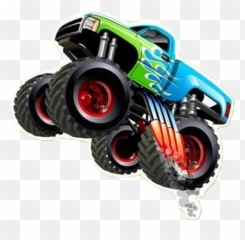 Plane Trains Cars Trucks - Transparent Background Monster Truck Clipart Emoji,Emojis For Cars And Trucks
