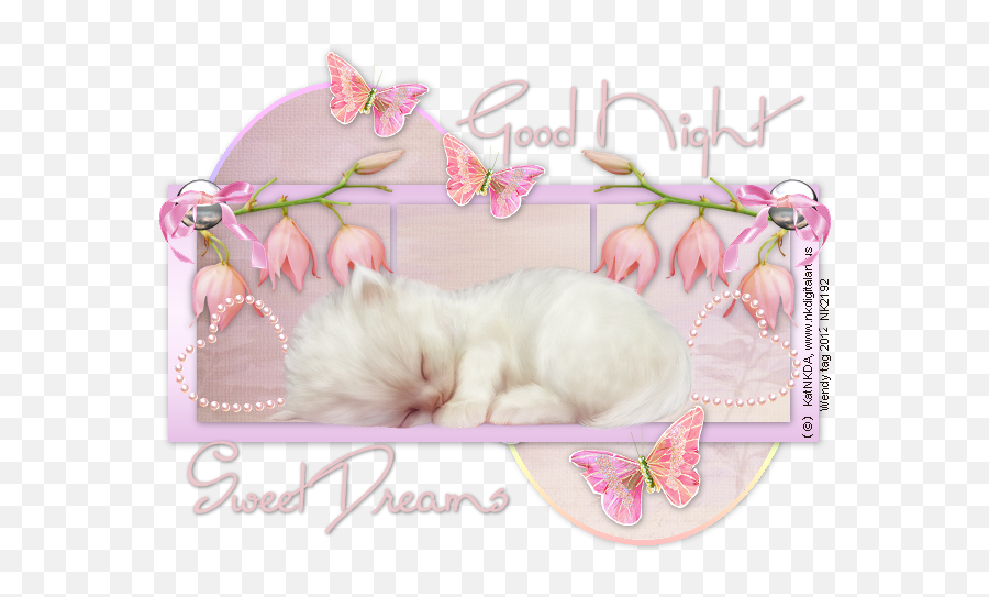 Good Night Sweet Dreams - Girly Emoji,
