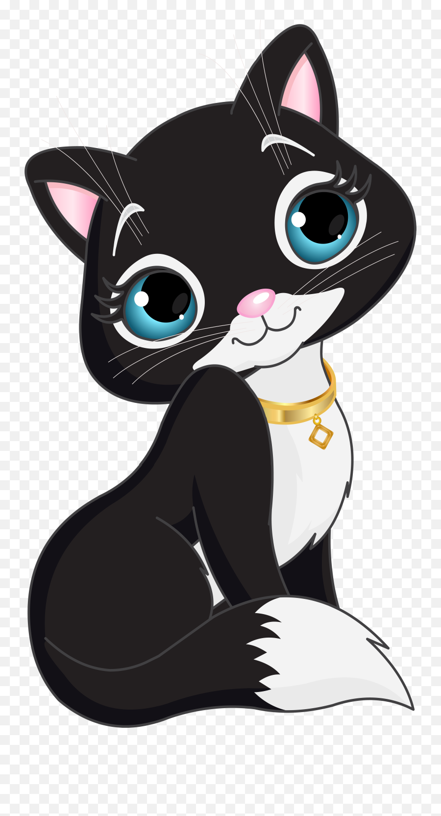 Ragdoll Siberian Cat Burmese Cat Kitten Cartoon - Black Transparent Cat Cartoon Emoji,Cartoon Cats Different Emotions