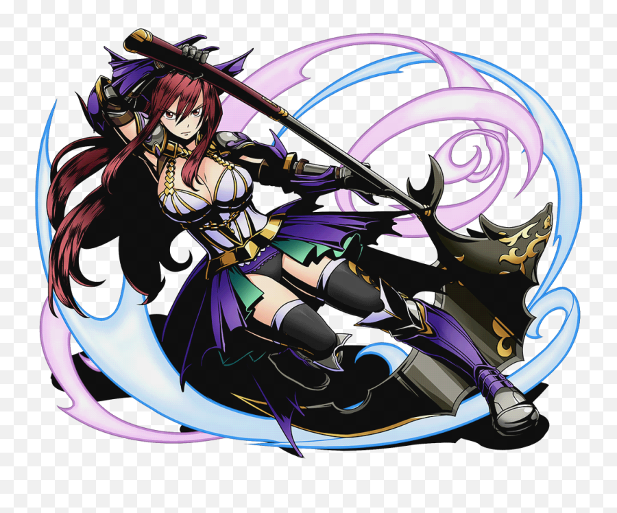 Erza Scarlet Tail And 1 More - Fairy Tail Divine Gate Png Emoji,Fairy Tail Erza Chibi Emoticon