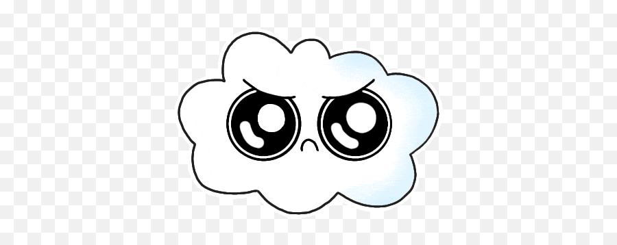 Cloud Emoji Sticker - Cloud Emoji Cute Discover U0026 Share Gifs,Smiley Emoticon Under Rain Cloud