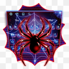 Amazing Neon Spider Keyboard - Spider Web Emoji,Spider Web Emoji