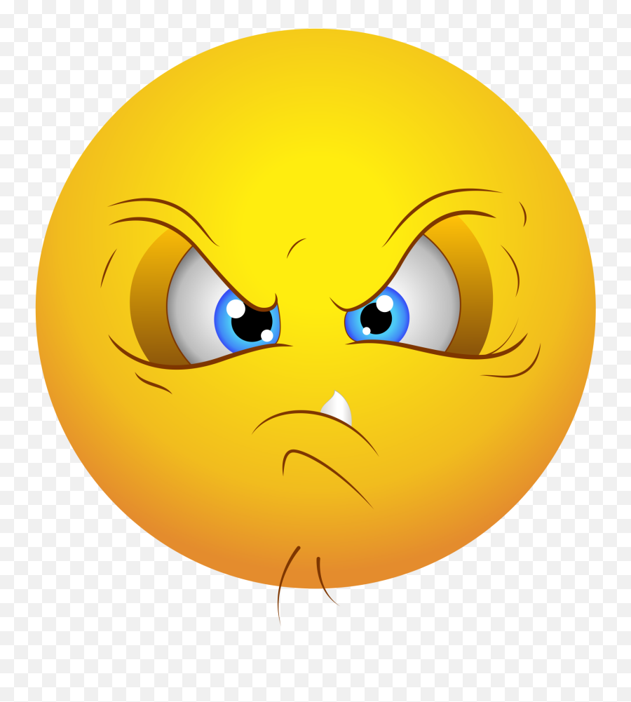 Angry Emoji Clipart - Vector Graphics,Angry Emoji
