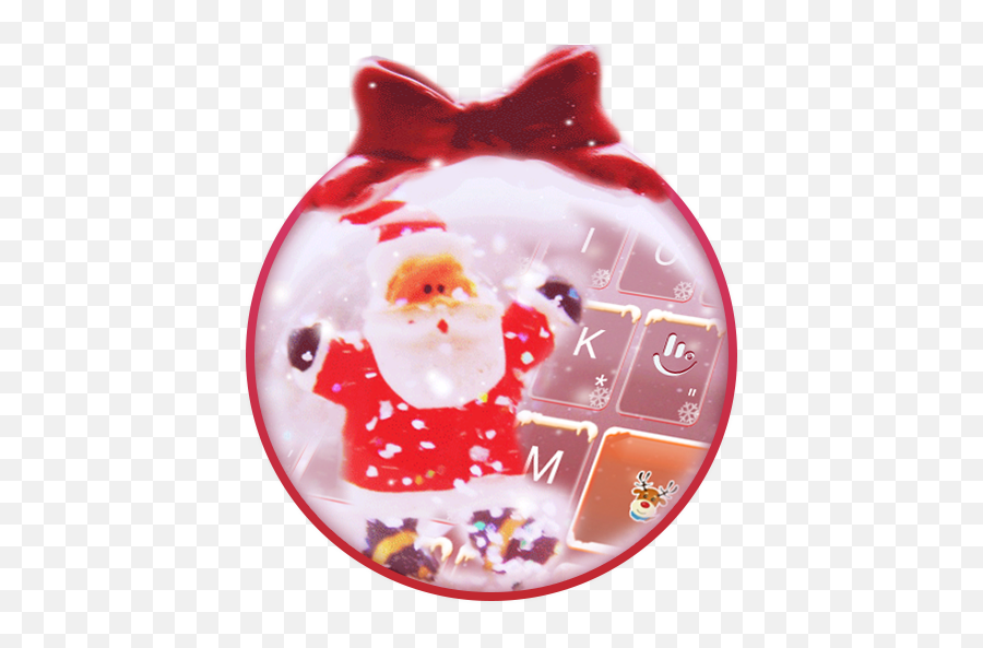 Pink Romantic Christmas Keyboard Theme - Santa Claus Emoji,Pink Taco Emoji