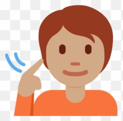 Medium Skin Tone Emoji - Personne Sourde,Broken Hear Emoji