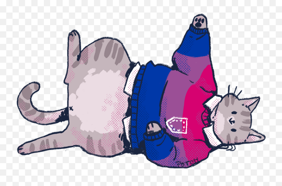Pin - Pride Cats Emoji,Bisexual Flag Emoji