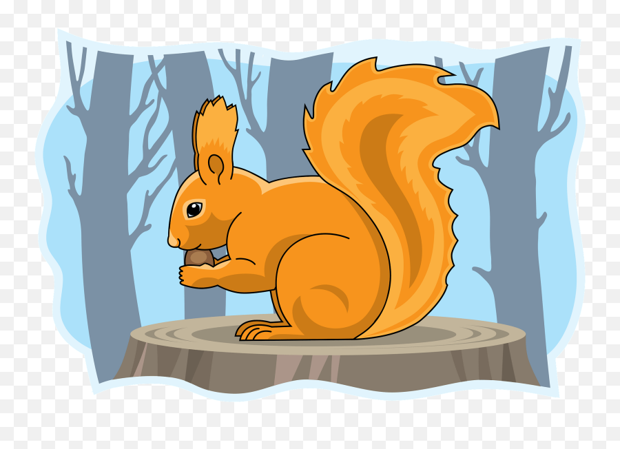 Squirrel Clipart - Animal Figure Emoji,Red Squirrel Emoji