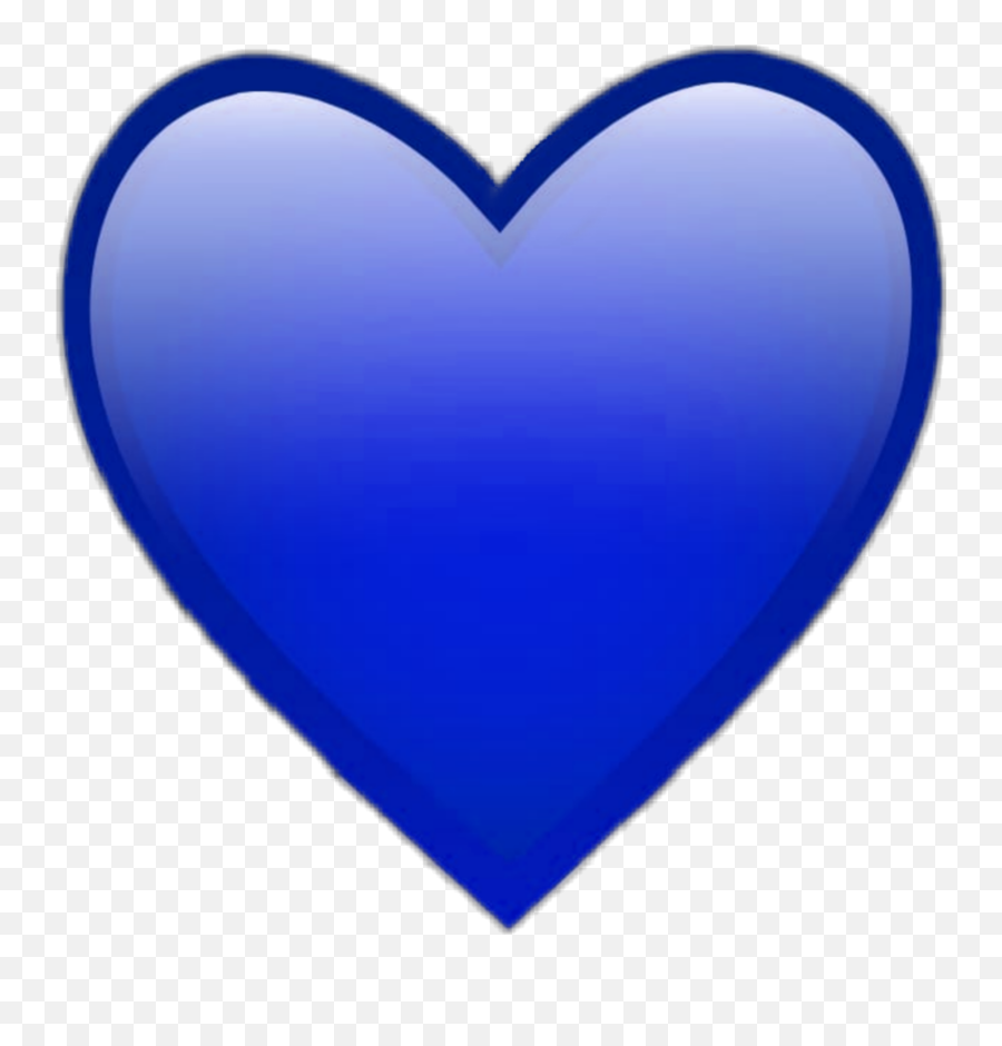 Darkblue Blue Heart Emoji Sticker - Girly,Blue Heart Emoji