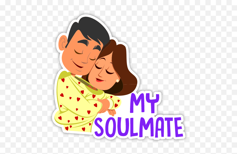 Couple Mushy Stickers - Soulmate Romantic Couple Sticker Emoji,Japanese Love Emoticons