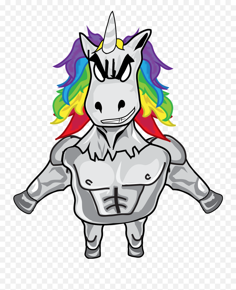 Charactersmanrainbow Hairspritesunicorn - Free Image Unicorn Man Png Emoji,Unicorn Emoticons