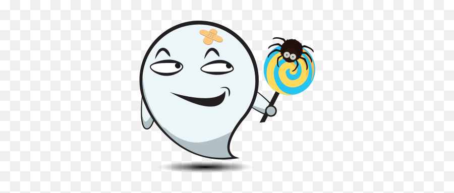 Cute Halloween Ghost - Sticker Pack For Imessage By Hanh Nguyen Happy Emoji,Work Emotion Stickers