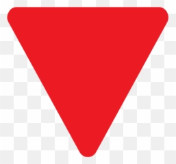 Red Triangle Pointed Down Emoji Clipart - Transparent Red Triangle Png,Triangle Emoji