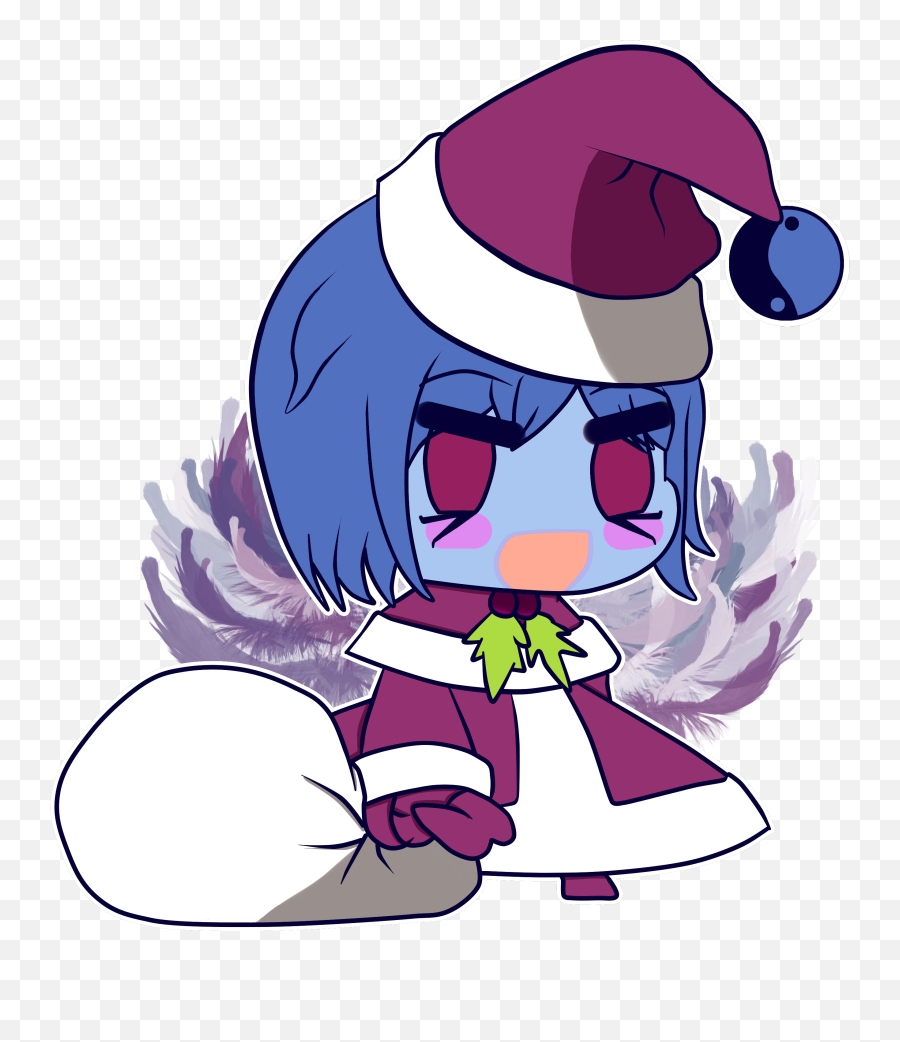 Vengeful Spirit Padoru Dota2 - Anime Santa Claus Chibi Emoji,Give Diretide Emoji