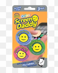 Screen Daddy Original 2ct U2013 Scrub Daddy Smile Shop - Cleaning Emoji,Emoticon Erasers