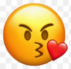 Emoji Tiktok Sticker - Transparent Angry Kiss Emoji,Emojis To Be Used With Blank Canvas