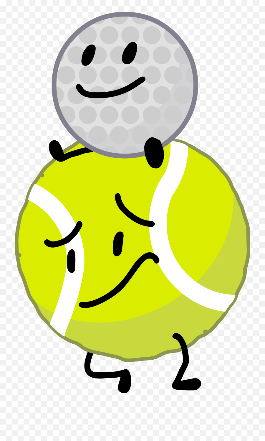Golf Ball And Tennis Ball - Bfb Tennis Ball Gallery Emoji,Emotion Bubbles In Everybody's Golf