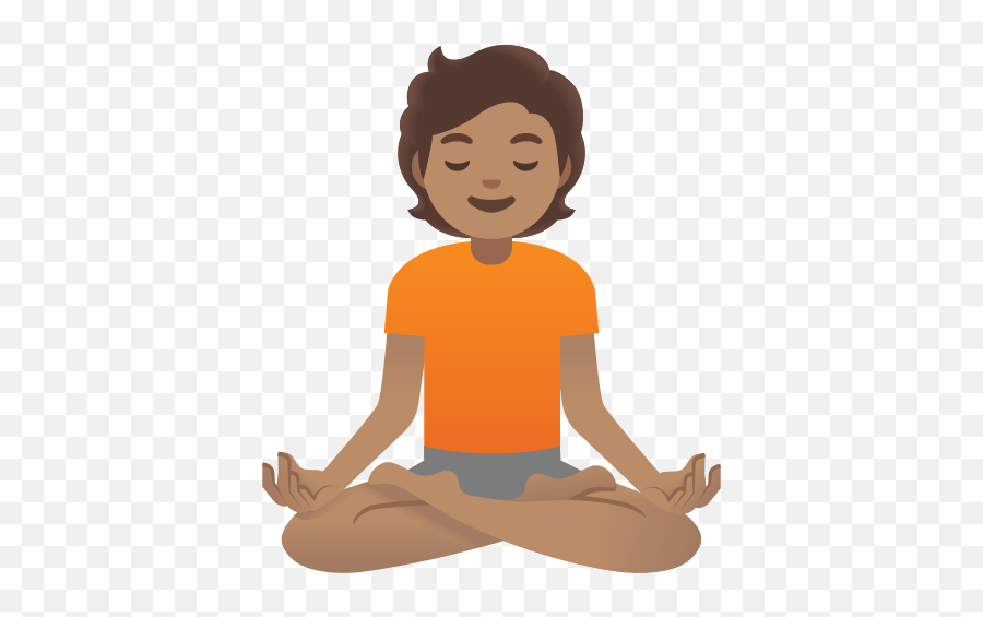 Person In Lotus Position With Medium Light Skin Tone - Meditate Emoji,Copy Paste Emojis\