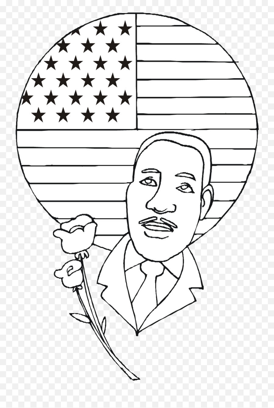 Mlk Coloring Page Free - Coloring Home Suit Separate Emoji,Visceral Emotion Dr. Martin Luther King