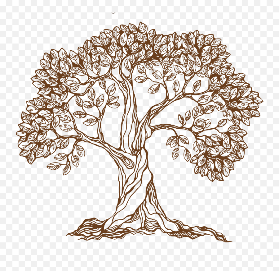 Pin - Sketch Peepal Tree Drawing Emoji,Trees Emotion Paintings