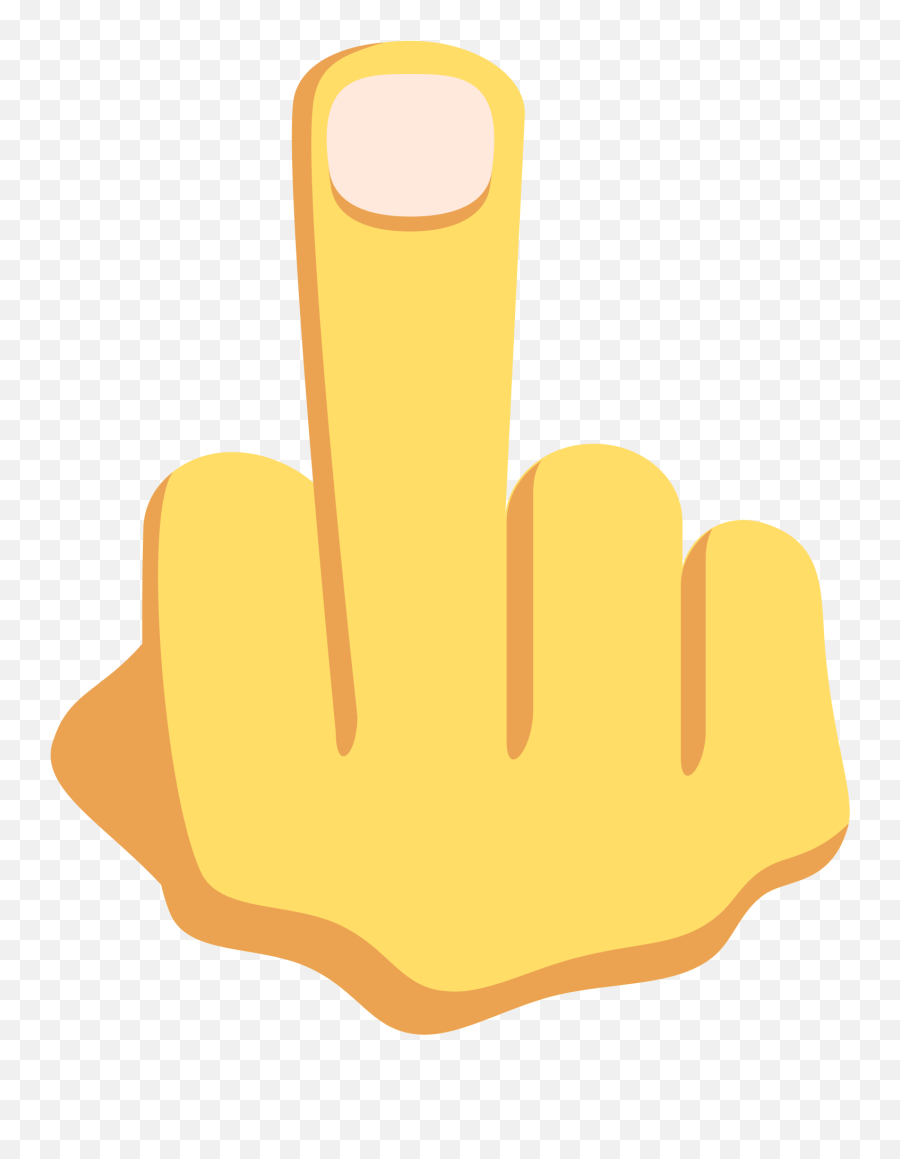Finger Clipart Middle Finger Emoji Finger Middle Finger - Big Middle Finger Emoji,Finger Point Emoji