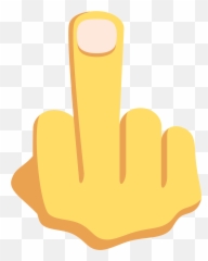 Finger Clipart Middle Finger Emoji Finger Middle Finger - Big Middle Finger Emoji,Finger Point Emoji