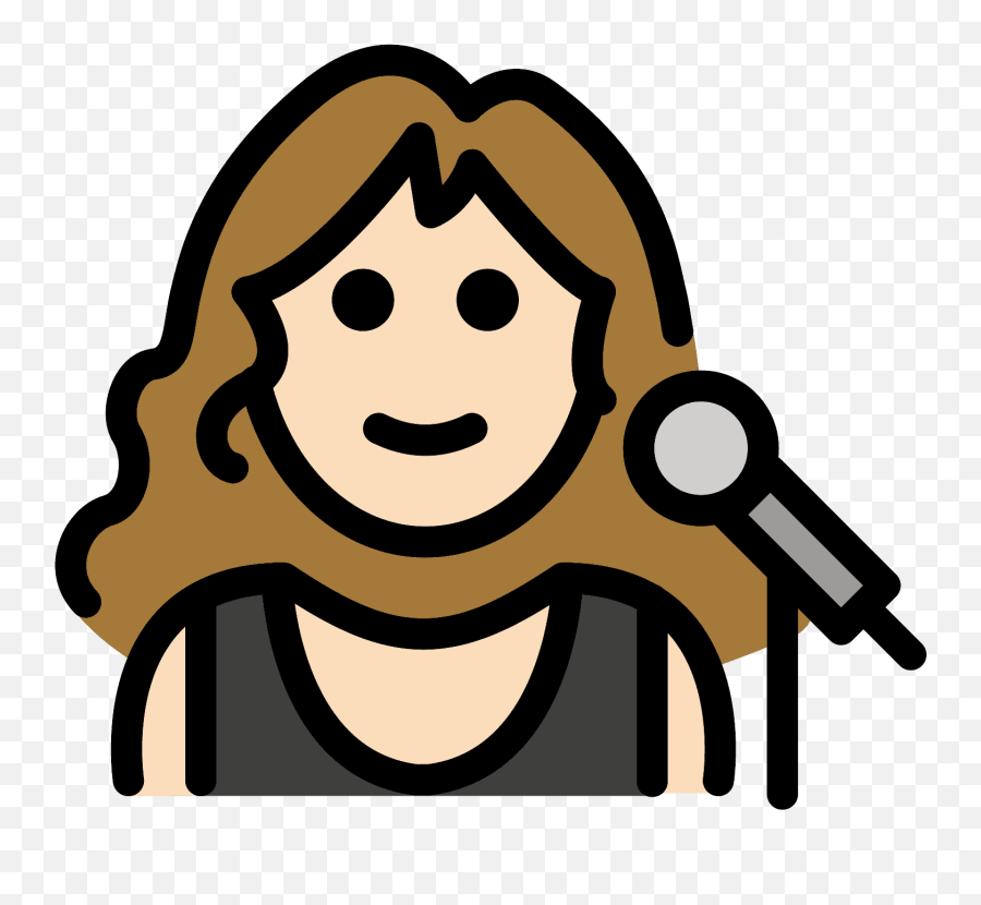Woman Singer Emoji Clipart Free Download Transparent Png - Happy,Audio Emoji