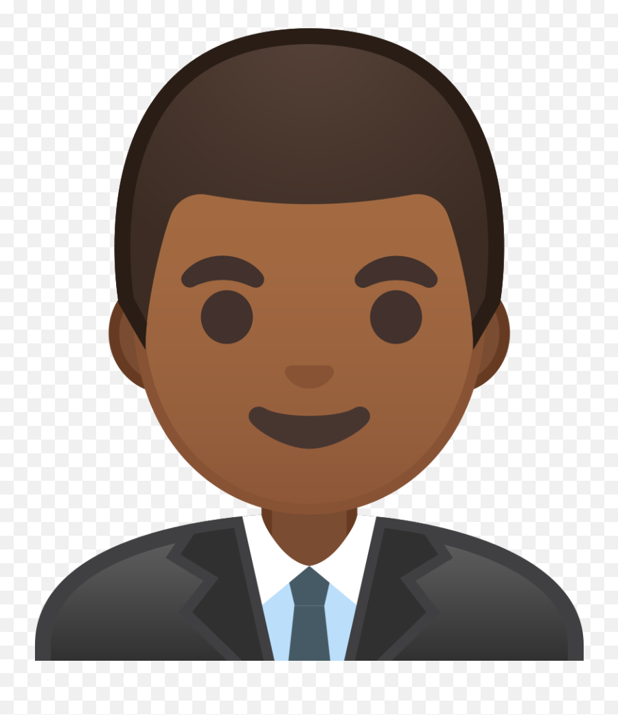 Man Office Worker Medium Dark Skin Tone Icon Noto Emoji - Man Office Worker Emoji,Male Emoji